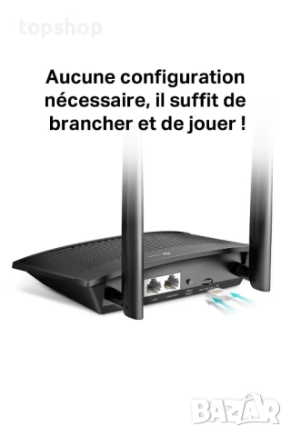 Чисто нов в целофан! TP-Link TL-MR110 4G LTE WiFi рутер N300Mbps, 4G CAT4 скорост до 150Mbps, SIM..., снимка 2 - Рутери - 51572593