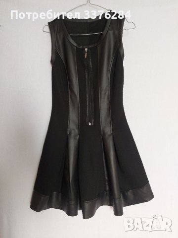 Елегантна черна рокля, снимка 1 - Рокли - 40739759