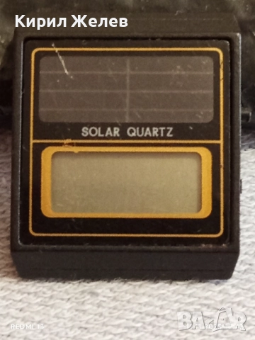 Винтидж електронен часовник SOLAR QUARTZ рядък за КОЛЕКЦИОНЕРИ 51561