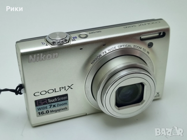 Nikon COOLPIX S6100 16mp Digital Camera Touchscreen Nikkor 7x wide Zoom, снимка 5 - Фотоапарати - 52729306