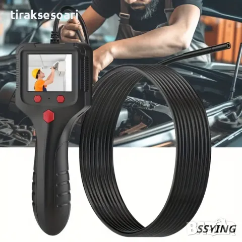 ТОП ОБЯВА Професионален ендоскоп камера с 2.4" дисплей с 5 метра кабел, снимка 3 - Аксесоари и консумативи - 47583276