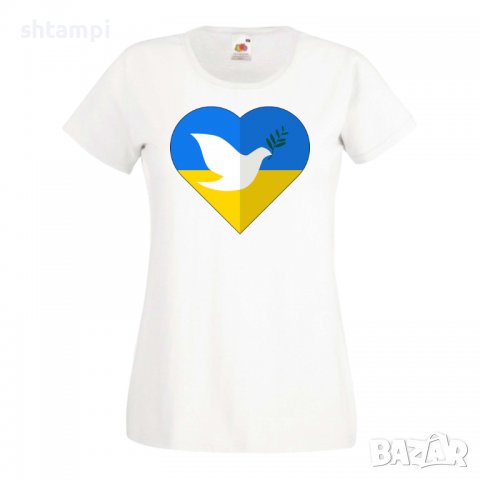 Дамска Тениска Peace In Ukraine 2 спрете войната,подкрепям Укркайна,, снимка 5 - Тениски - 37213393