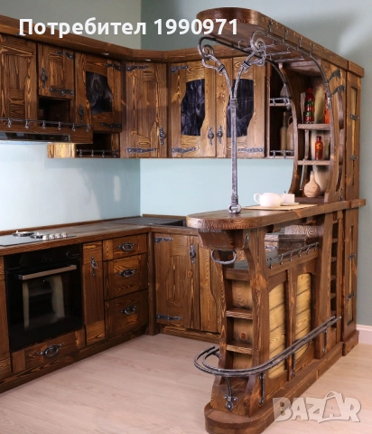 Кухненски шкафове по поръчка. Масив орех, череша, круша, дъб, чинар, акация..., снимка 11 - Шкафове - 52476337
