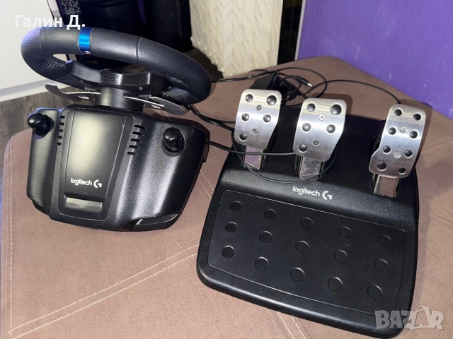 Волан PC PS4 Logitech G29, снимка 2 - Джойстици и геймпадове - 53407692