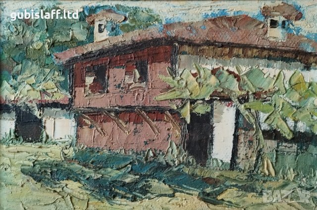 Картина, стара къща в Карлово, худ. Димитър Пачов - 1, снимка 2 - Картини - 40586835