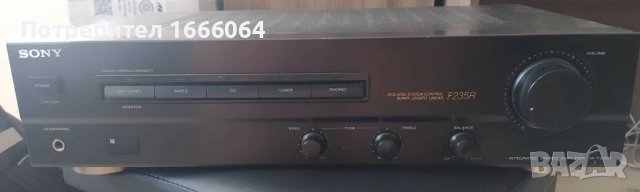 Усилвател Sony F 235 R, снимка 5 - Ресийвъри, усилватели, смесителни пултове - 37900057