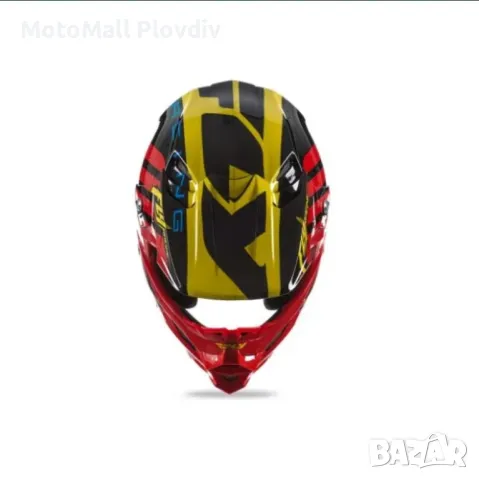 Шок цена!!! fly racing f2 zoom teal black white каска крос мотор мото, снимка 9 - Аксесоари и консумативи - 49209897