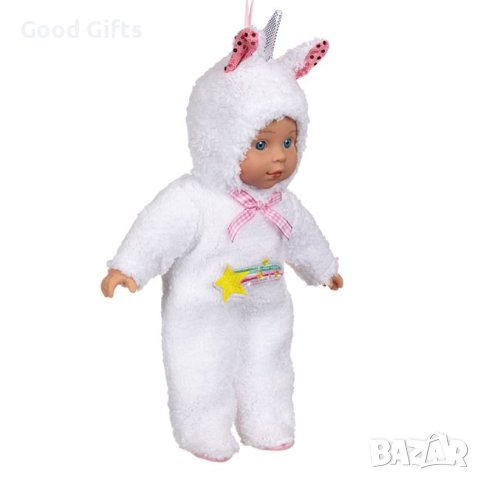 Кукла бебе с меко тяло Бяла, 35см, снимка 2 - Кукли - 43378537