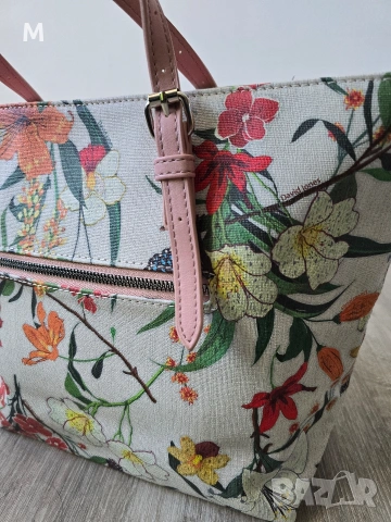 НОВА уникална чанта DAVID JONES на цветя , снимка 4 - Чанти - 53438799