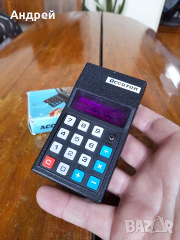 Стар калкулатор Accuron, снимка 3 - Антикварни и старинни предмети - 36678130