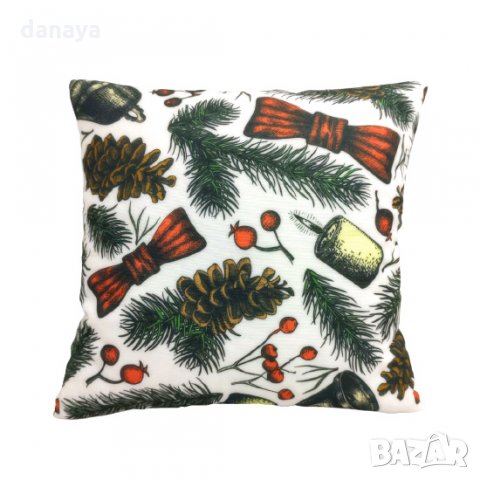 2543 Декоративна коледна възглавница 38x38cm, различни модели, снимка 5 - Възглавници - 34836003