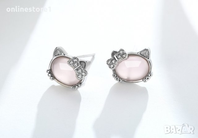 Сребърни Обеци Слънчоглед - 925 печат сребро BA213, снимка 2 - Обеци - 28147628