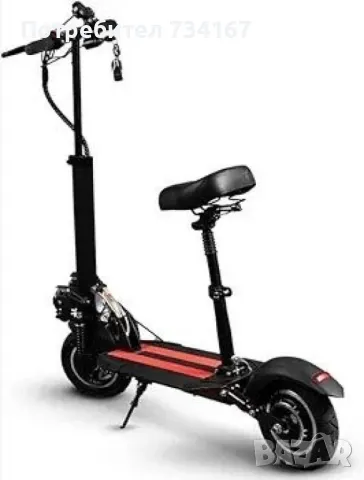 скутер в черно с червено, снимка 3 - Скейтборд, ховърборд, уейвборд - 48936717