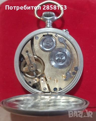 Стар Швейцарски джобен часовник Roskopf, снимка 3 - Антикварни и старинни предмети - 53513461