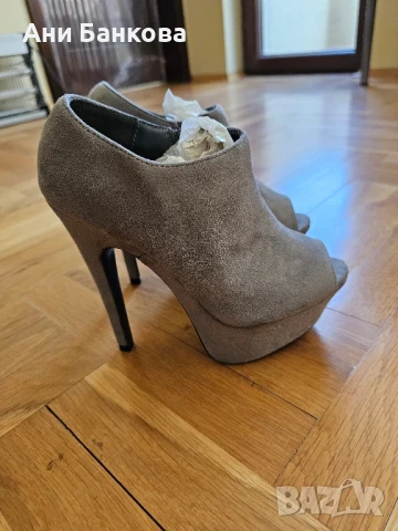 Обувки на ток, 35н, нови, снимка 2 - Дамски обувки на ток - 51162475