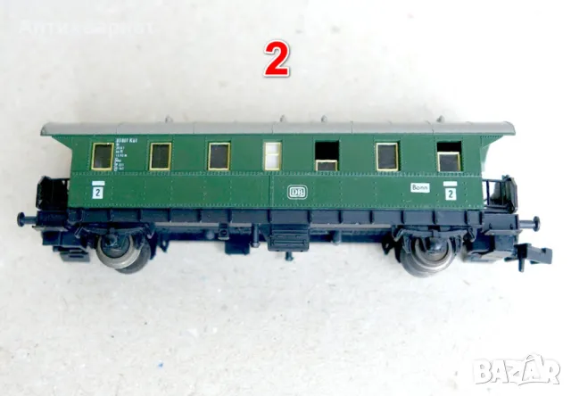 Товарни и пътнически вагони N (1:160) - от 1 до 5, снимка 8 - Колекции - 49360553