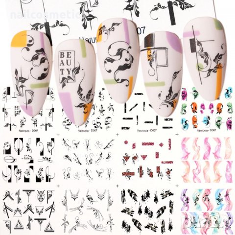 ВОДНИ СТИКЕРИ ЗА МАНИКЮР 12 В 1 - 13