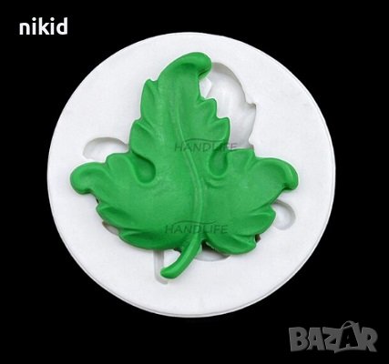 Красиво къдраво листо листенце силиконов молд форма фондан шоколад декор