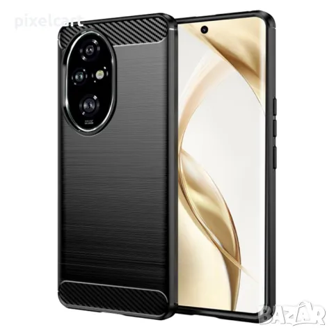 Силиконов Калъф Techsuit Carbon Fibre Brushed за Huawei Honor 200, Черен, снимка 1 - Калъфи, кейсове - 47966391