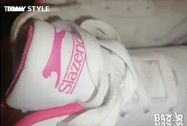 SLAZENGER Оригинал Нови Дамски Кожени Маратонки 39, снимка 4 - Маратонки - 51705601