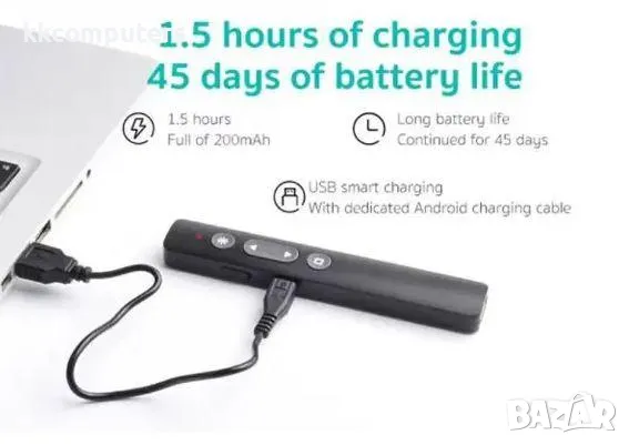 Coteci Дигитална лазерна показалка / Черен Баркод : 3131080, снимка 3 - Клавиатури и мишки - 47707180