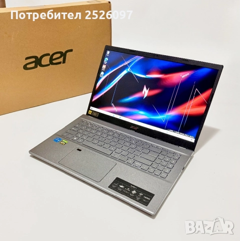 Acer Aspire 5/i5-1240p 16x4,40GHz/RTX 2050/16GB RAM/512GB NVMe, снимка 3 - Лаптопи за игри - 51973912
