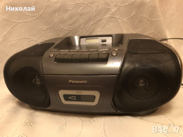 Panasonic RX-D26 Портативна CD стерео система с касетофон и радио, работещ перфектно, без забележки, снимка 1 - Аудиосистеми - 43701121