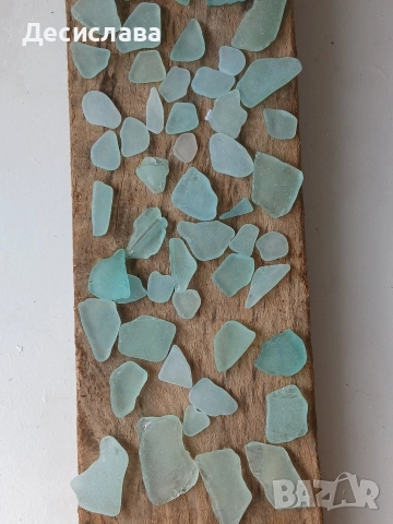  тюркоазено морско стъкло , снимка 6 - Пана - 53581172