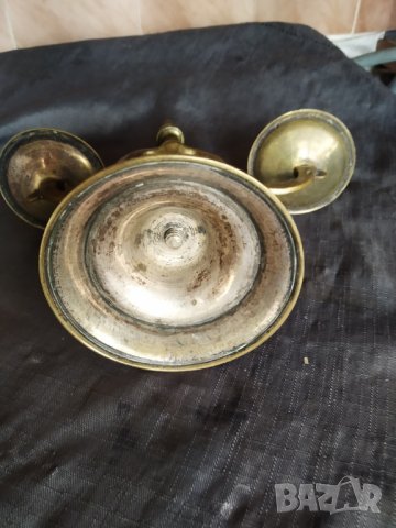 два барокови свещници-комплект, снимка 5 - Антикварни и старинни предмети - 34967641