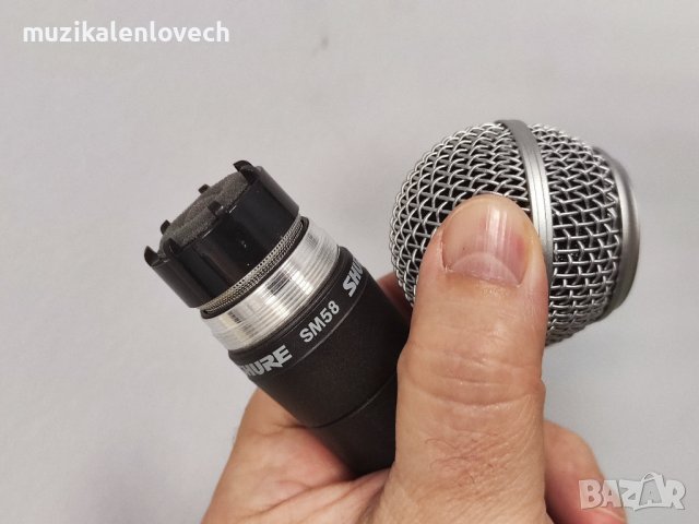 Shure SM58 LC Dynamic Handheld Vocal Microphone - професионален кабелен микрофон - КАТО НОВ, снимка 7 - Микрофони - 38570137