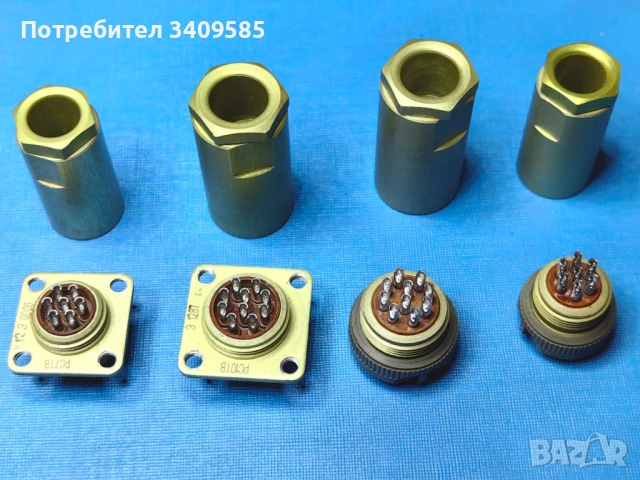 Съединители куплунги РС7ТВ РС10ТВ вилка + розетка с кожух, снимка 2 - Друга електроника - 53600057