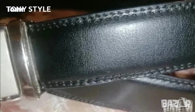 MONIKA VALENTINO Оригинал Италиански Дамски Автоматичен Колан от Естествена Кожа Нов 120см, снимка 5 - Колани - 51644601