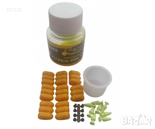 Тройна силиконова царевица Renat Carp за шаран с аромат на царевица