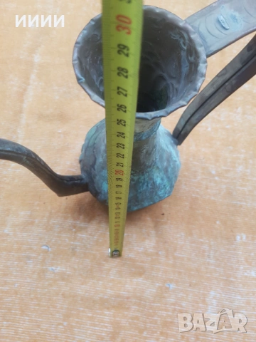 Бакърен ибрик чайник , снимка 4 - Антикварни и старинни предмети - 53468713