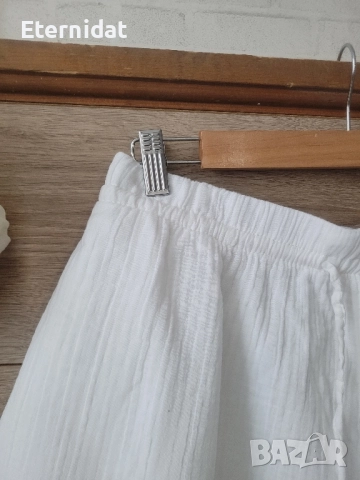 Нови къси бели панталонки H&M , снимка 2 - Къси панталони и бермуди - 51518500