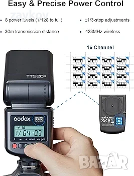 Универсална светкавица Godox TT520 III Speedlite, снимка 6 - Светкавици, студийно осветление - 53099457