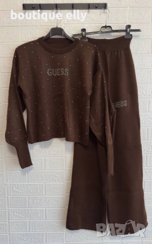 дамски комплект в черно и кафяво, снимка 4 - Комплекти - 52441638