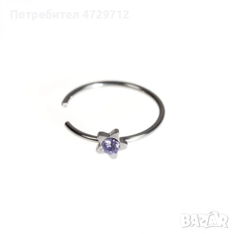 Обици за поставяне на носа с цирконий, снимка 14 - Обеци - 53498277