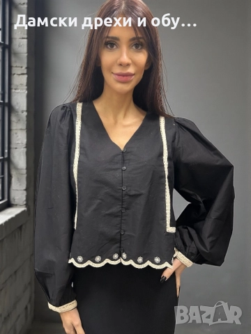 Памучна риза ONLY, снимка 3 - Ризи - 52808905