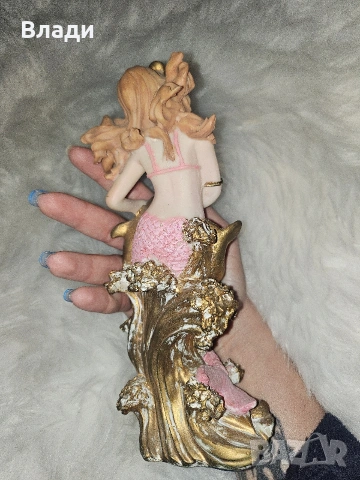 Гипсова статуетка,украшение-русалка 22см., снимка 2 - Статуетки - 53584972