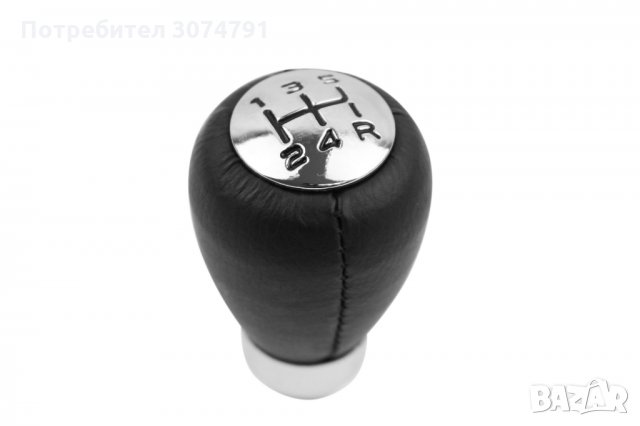 Универсална Топка за Скоростен Лост Черна Еко Кожа с 5 скорости, снимка 3 - Аксесоари и консумативи - 32219477