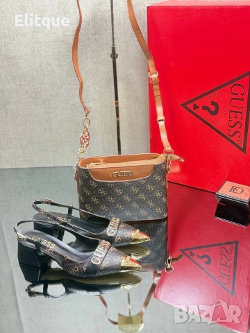 обувки на ток guess , снимка 7 - Дамски обувки на ток - 53359783