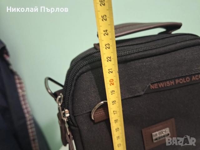 Продавам нова маркова мъжка чанта за през рамо, снимка 4 - Чанти - 52799550