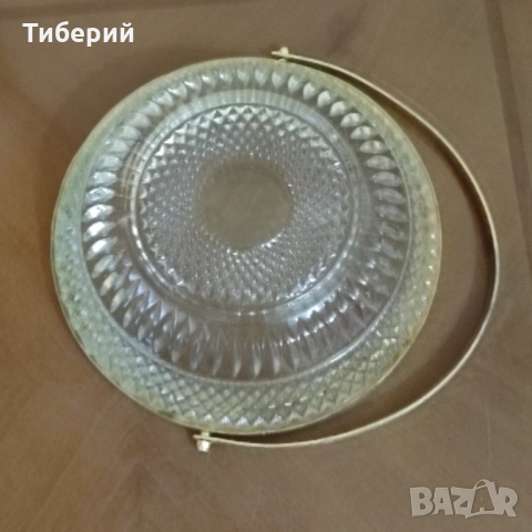 Кристална фруктиера/бонбониера , снимка 2 - Антикварни и старинни предмети - 52015257