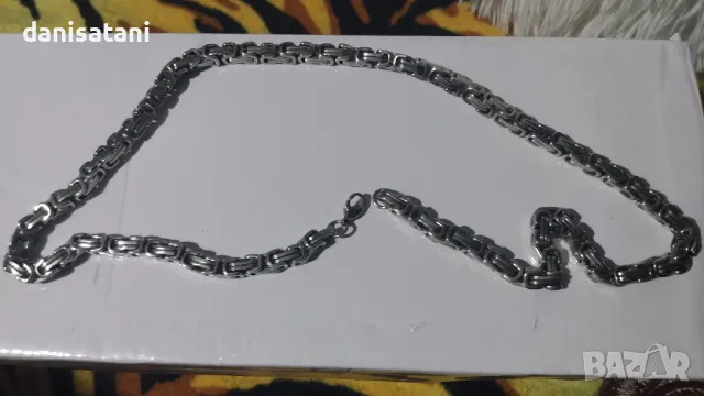 Ланци медицинска стомана и посребрени, снимка 13 - Колиета, медальони, синджири - 48562000