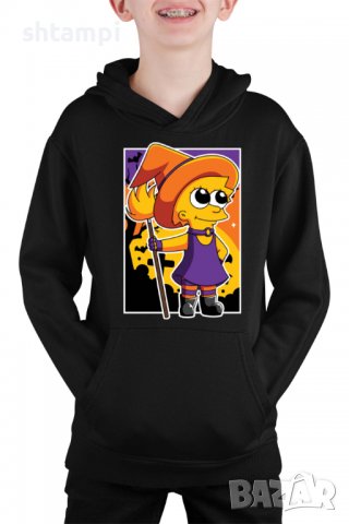 Детски Суитчър/Суитшърт The Simpsons Lisa Simpson 02,Halloween,Хелоуин,Празник,Забавление,Изненада,