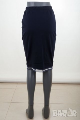 Комплект от пола и блуза в тъмносиньо марка La Aurora, снимка 6 - Костюми - 32397924