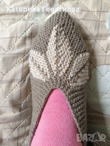 Мъжки и дамски плетени терлици., снимка 6 - Други - 52677409