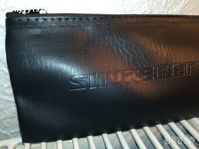 shure//beta 22см кожен кеис за жичен микрофон 2905222018, снимка 2 - Микрофони - 36914212