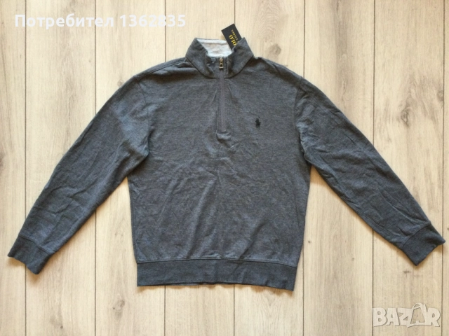 НОВА оригинална сива фланела блуза POLO RALPH LAUREN размер S от САЩ